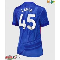 Camiseta Chelsea Romeo Lavia #45 Primera Equipación para mujer 2025-26 manga corta